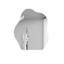 Espelho acrílico irregular para banheiro