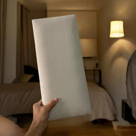 Kit 10 Placas Estofadas para Cabeceira de Cama Casal King  Modulada 2,00X45cm