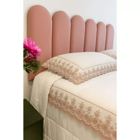 Kit 10 Placas Cabeceiras de Cama Box Casal Modulada 45x20cm Nuvem