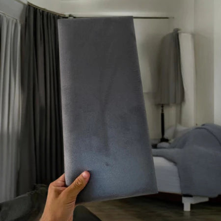 Kit 10 Placas Estofadas para Cabeceira de Cama Casal King  Modulada 2,00X45cm