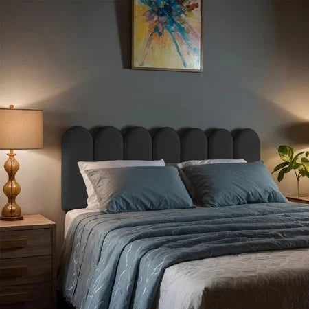 Kit 10 Placas Cabeceiras de Cama Box Casal Modulada 45x20cm Nuvem