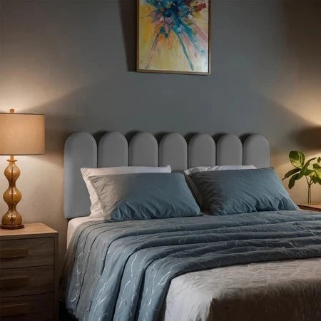 Kit 10 Placas Cabeceiras de Cama Box Casal Modulada 45x20cm Nuvem